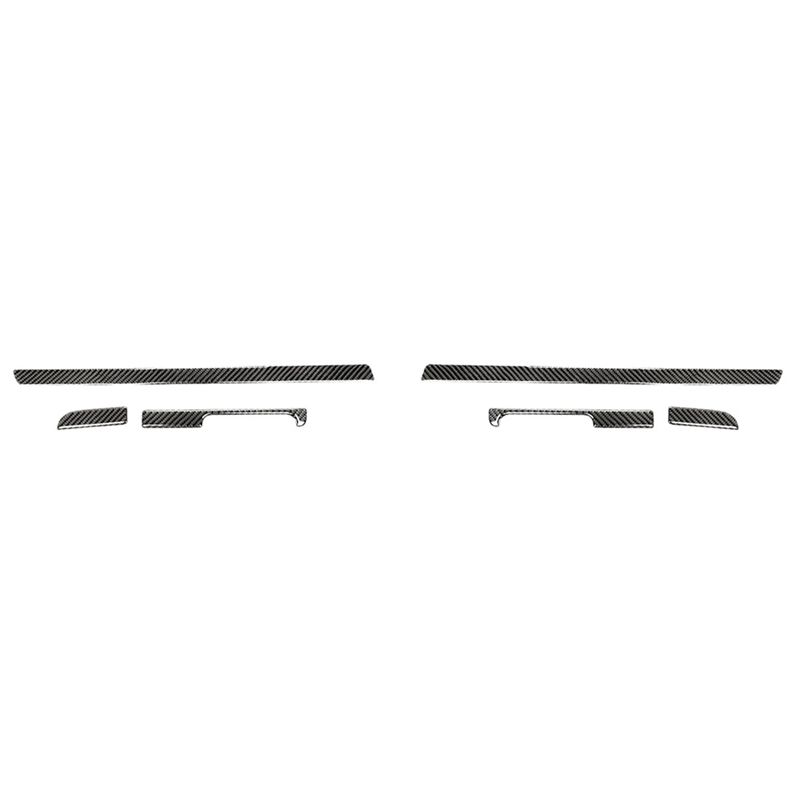 2 Pcs For-Scirocco R RHD Accessories 2009-2016 Carbon Fiber Interior Car Dashd Decoration Strip Right & Left