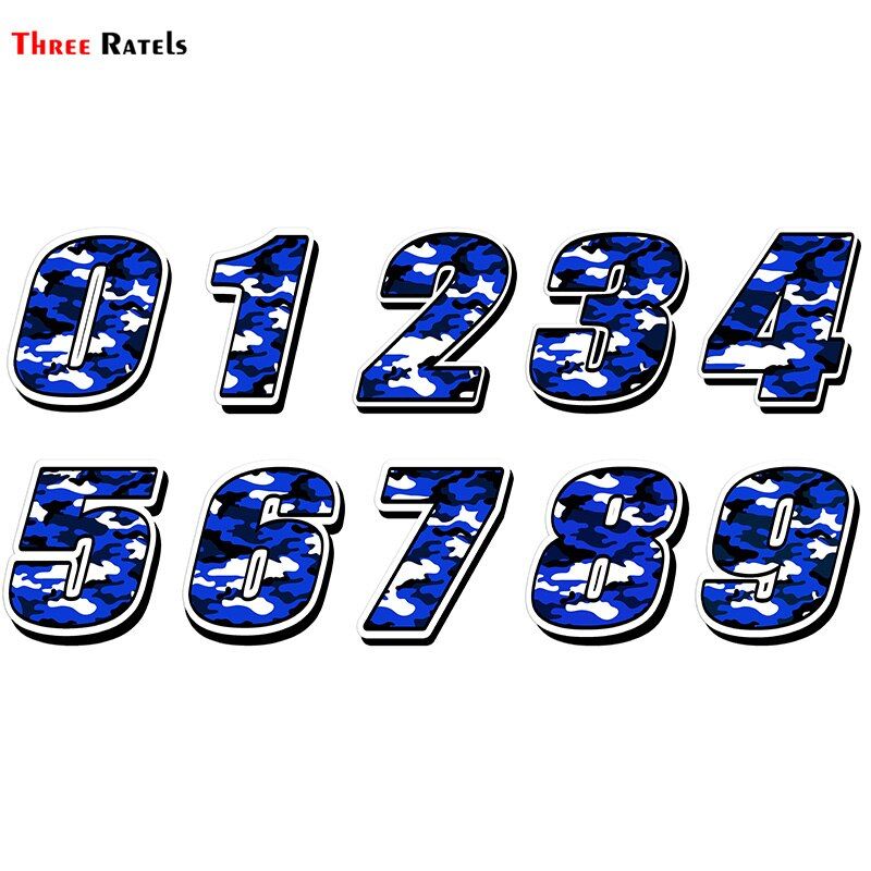 Three Ratels FTC-873#  Car Styling Racing Number Motocross Auto Sticker Bike CarWaterproof decals and Stickers