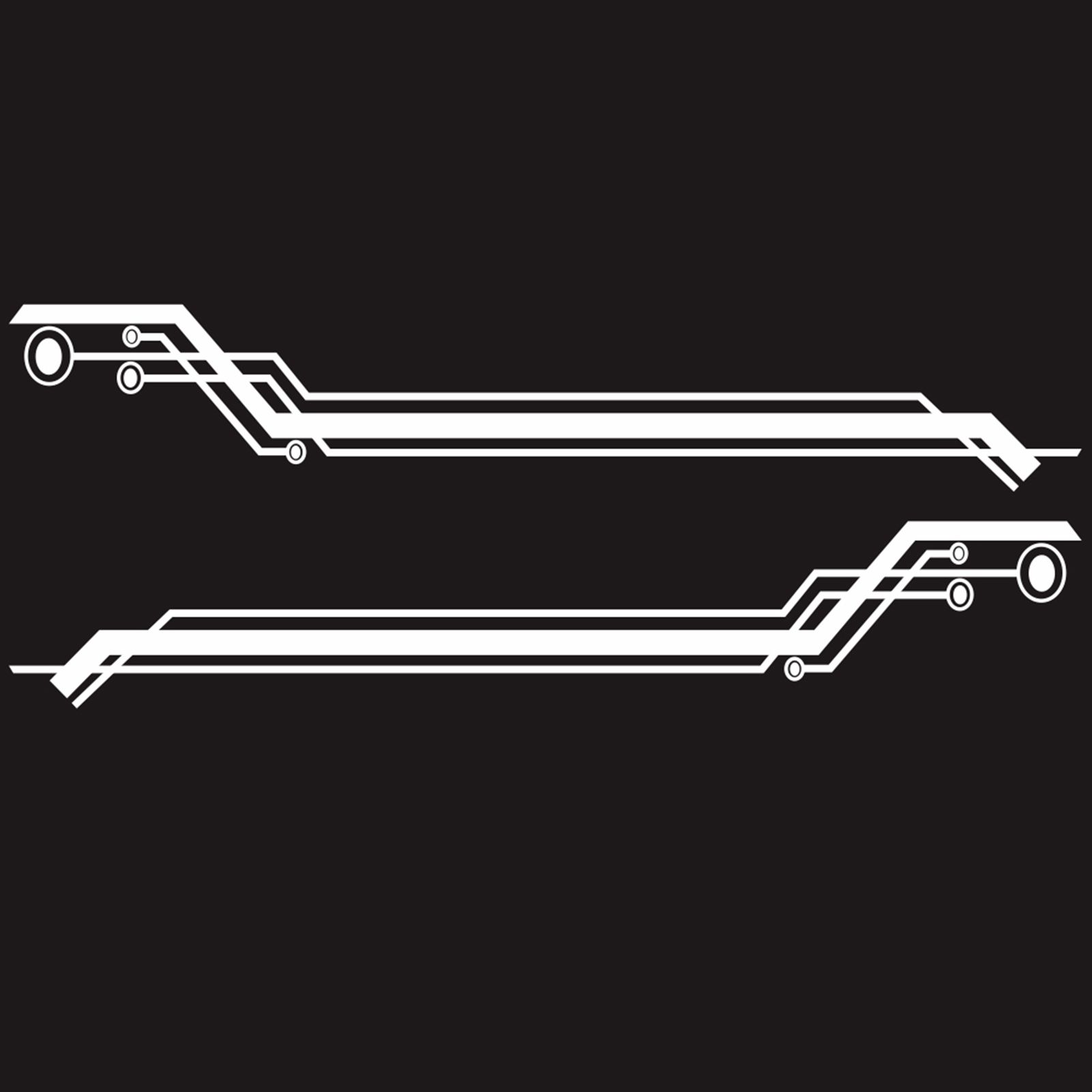 Car Decor Sticker Anti-scratch Both Side Graphics Vinyl Long Stripe