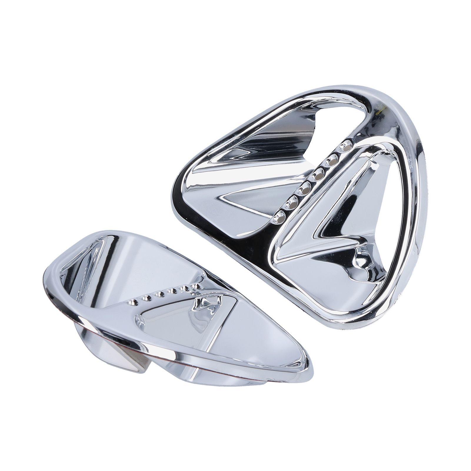 Pair Motorcycle Air Inlet Cover Alloy Replacement For Gold W