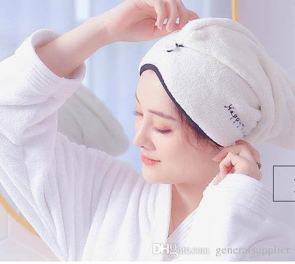 Microfibre Water Absorbent Hair Cap for Men Women