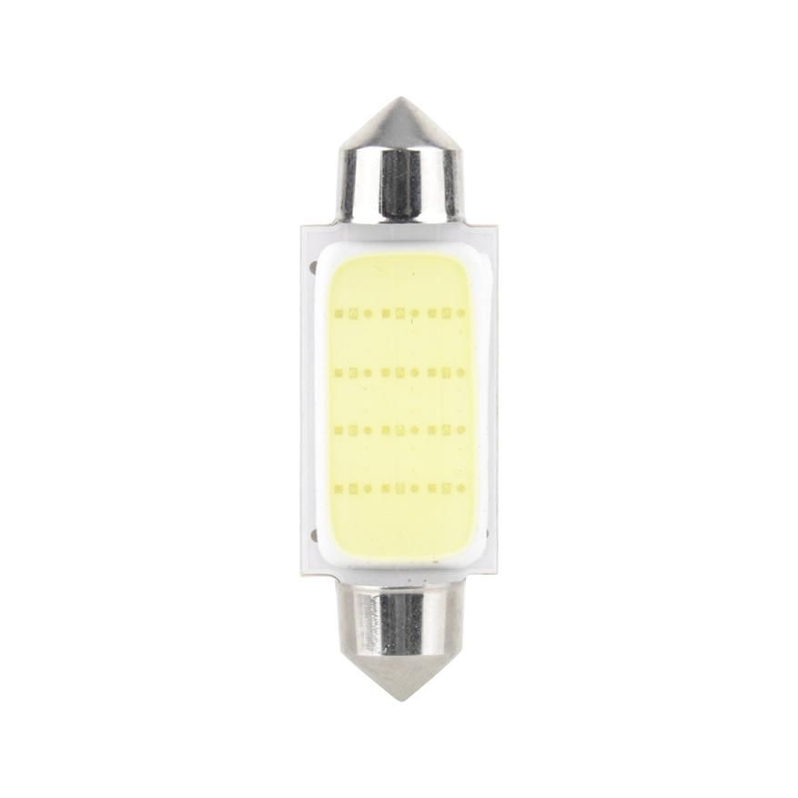 Festoon COB Reading 41mm Lamp Bulbs White B35 LED 12V Lights