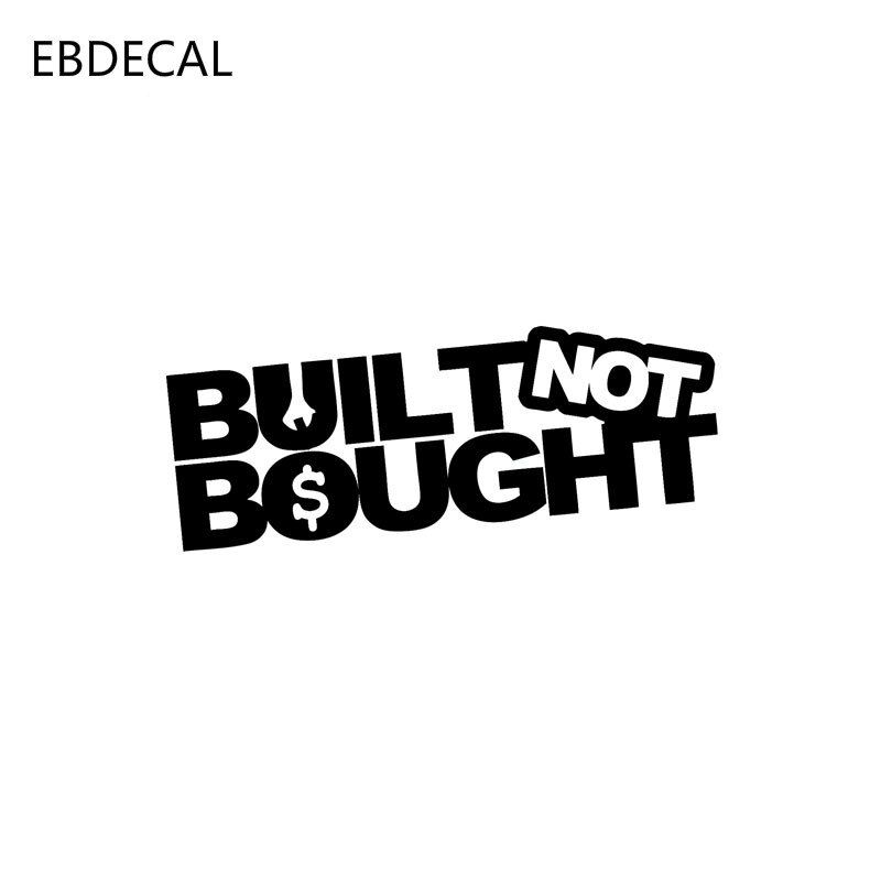 BUILT NOT BOUGHT Vinyl Reflective Laser Luminous Motorcycle Car Sticker Decal Windows Wall Suitcase EBdecal  CT32600