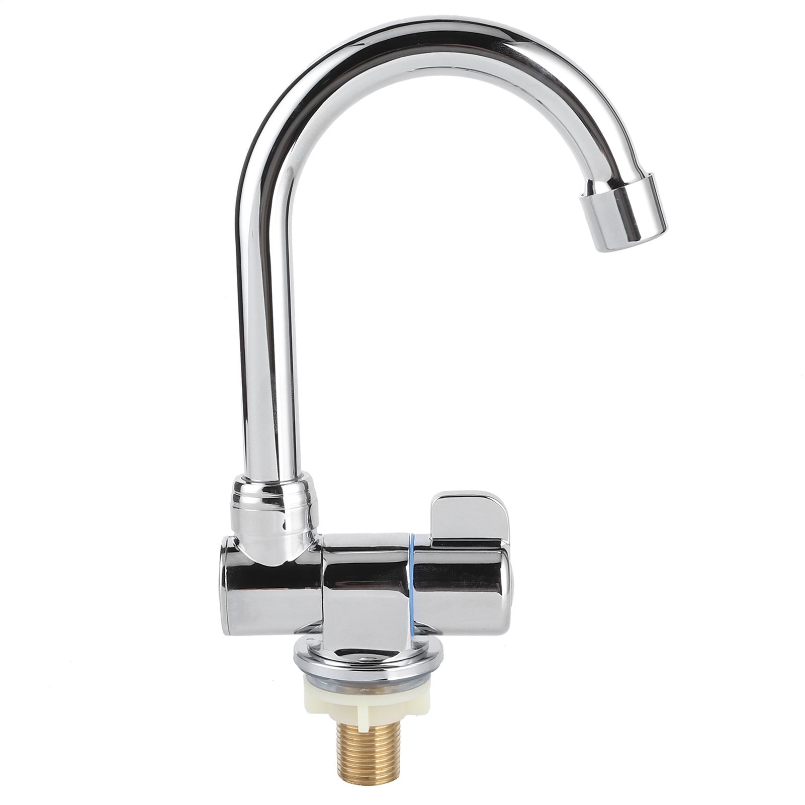 Himeng La Single Cold Water Tap Basin Faucet 360 Degree Rotation 1/2in Mounting Thread for RV Motorhome