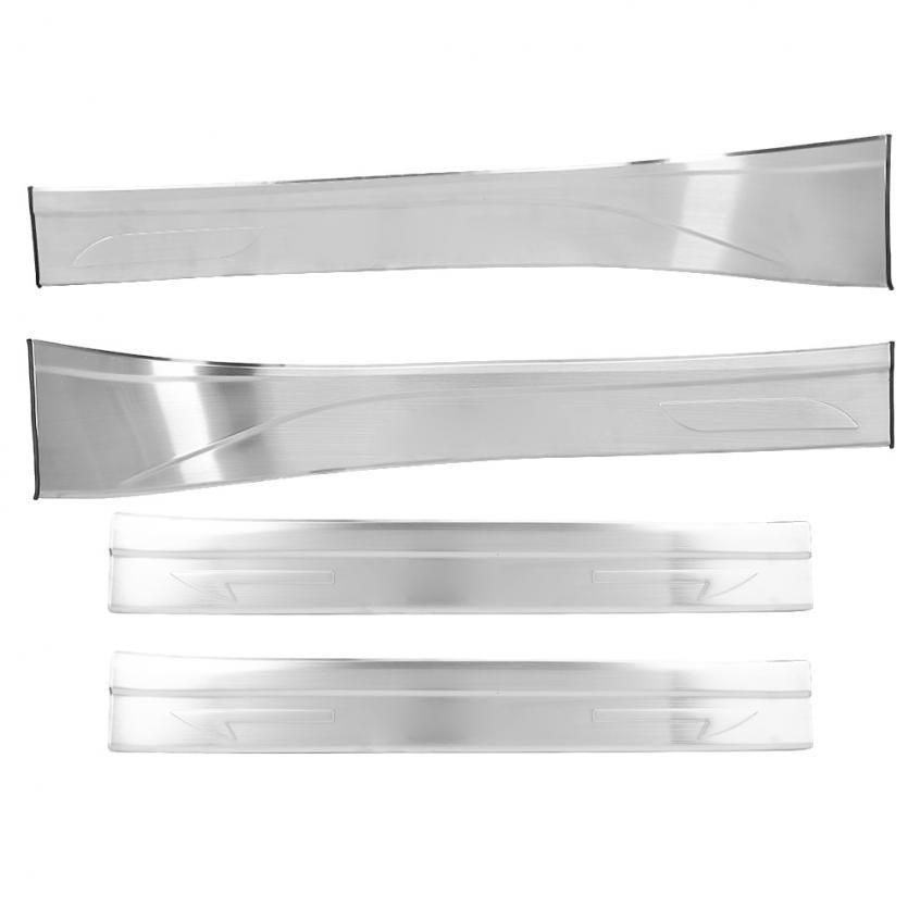 4pcs Stainless Steel External Door Threshold Bar Cover Trim Fit for Alfa Romeo ulia 2017