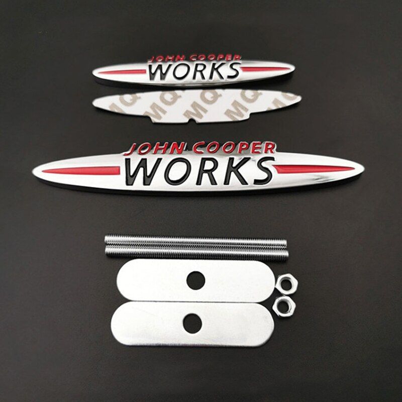1pc Sticker Grille Emblem For Mini Cooper JCW F56 F55 R50 R52 R56 R59 Countryman ROADSTER Paceman Clubman Exterior Car-styling