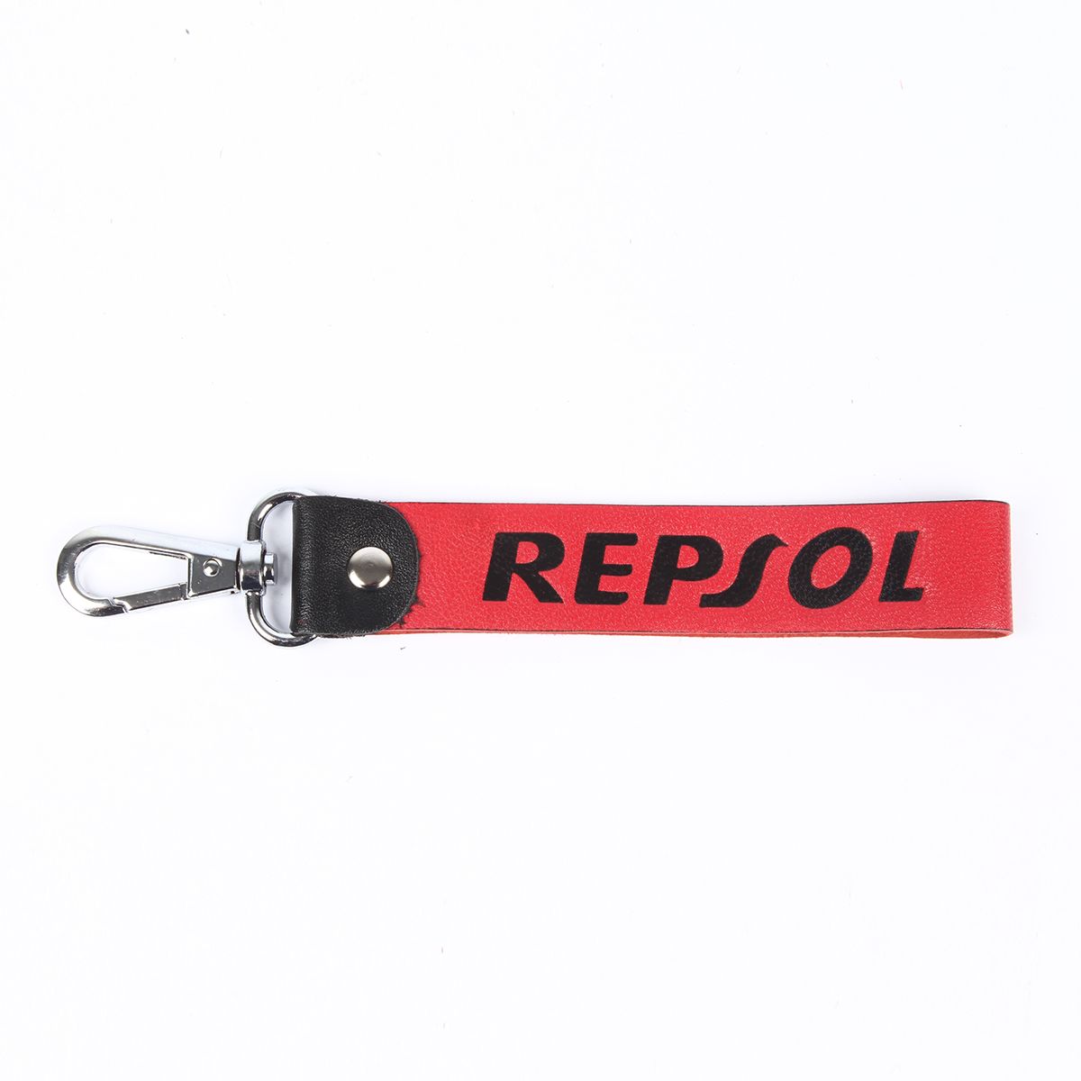 Repsol Long lace  Leather Key Ring for Bike Riders -Red