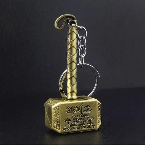 Thor Metal Key Ring Chain -Golden