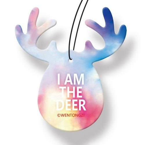 Car Perfume Papers Air Freshener Antlers Hanging Rear View Mirror Ornament