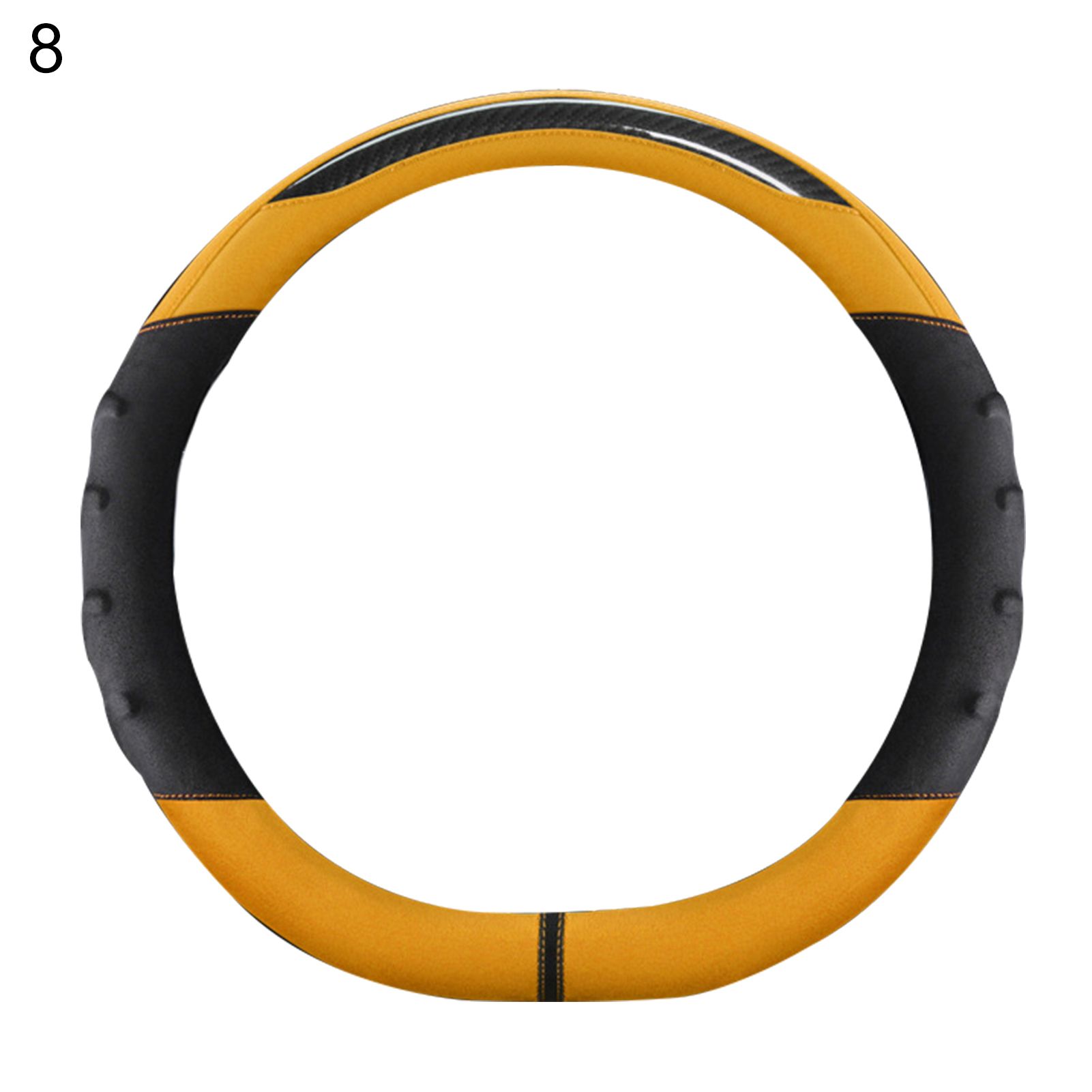 Steering Wheel Protector Protective Carbon Fiber Anti-skid Car Steering Cover