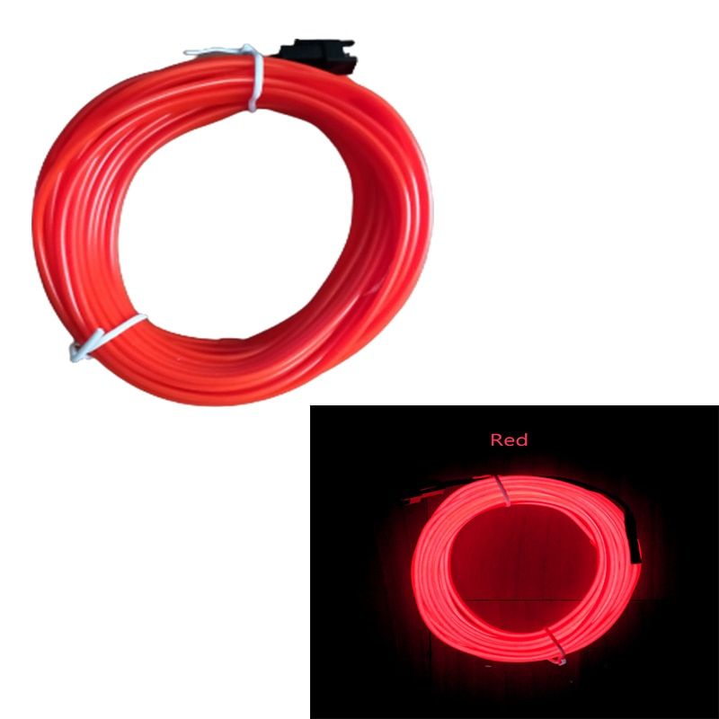 Car Interior Decorative Lamps Strips Atmosphere Lamp Cold Light  Decorative Dashboard Console Auto LED Ambient Lights 1/2/3/4/5M-3M-USB drive
