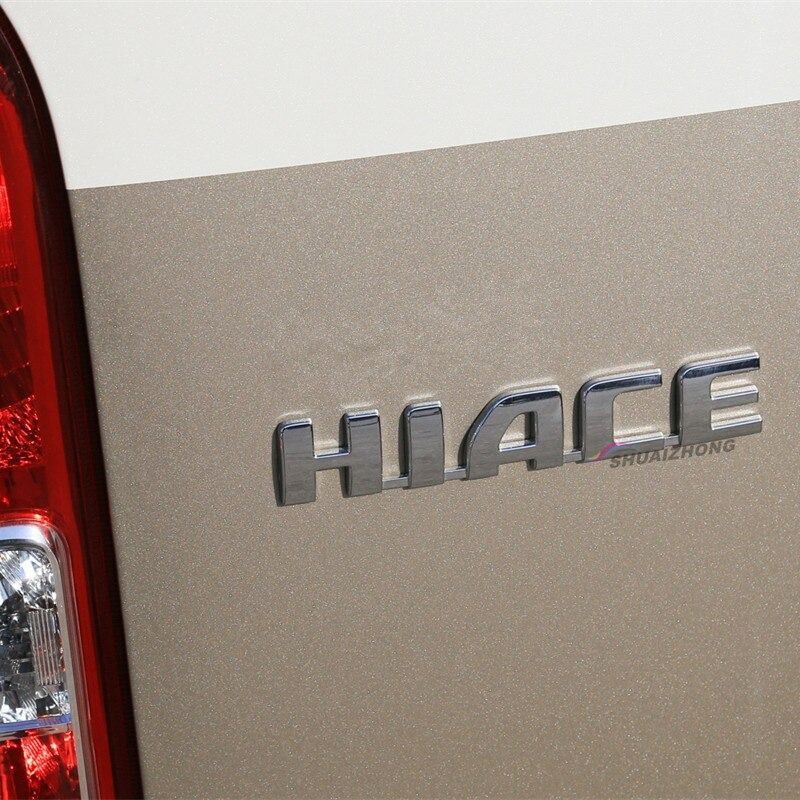 HIACE ABS Plastic Chrome Auto Car Rear Trunk Number / Letter Logo