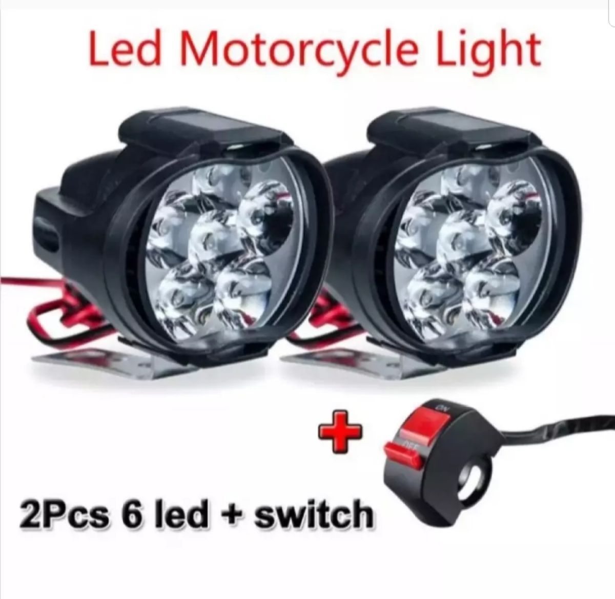 2pcsMotorcycle Headlight Spot Light15LED1000LMMotos ATV UTV Scooter Lightin