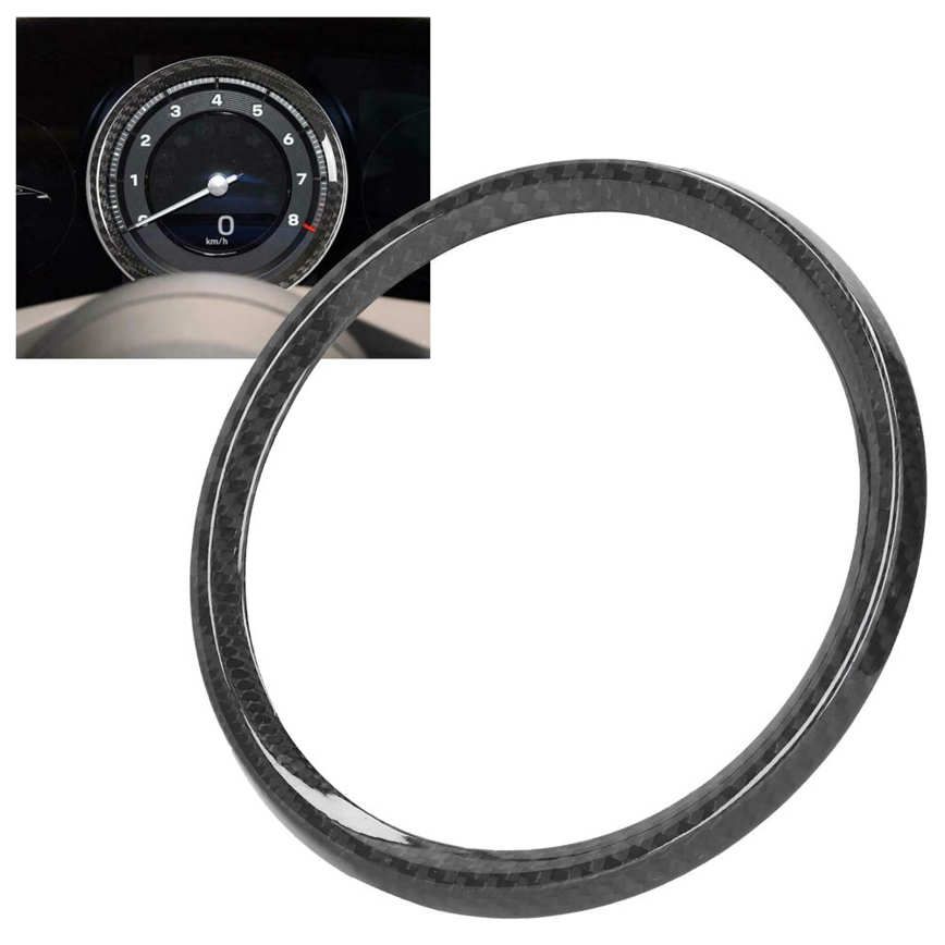 Instrument Panel Decor Console Display Ring Trim Dashboard Frame Cover Carbon Fiber Fit for Porsche 911 19‑20