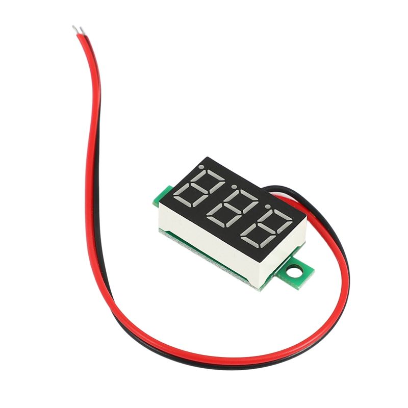 0.36inch Digital DC 3-30V Car Voltmeter Gauge Voltage Volt LED Panel Meter 2 Wire