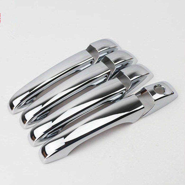 Funduoo For Dodge Grand Caravan  / Avenger 2008 2009 2010 2011 2012 2013 2014 New Chrome Car Door Handle Cover Trim Sticker