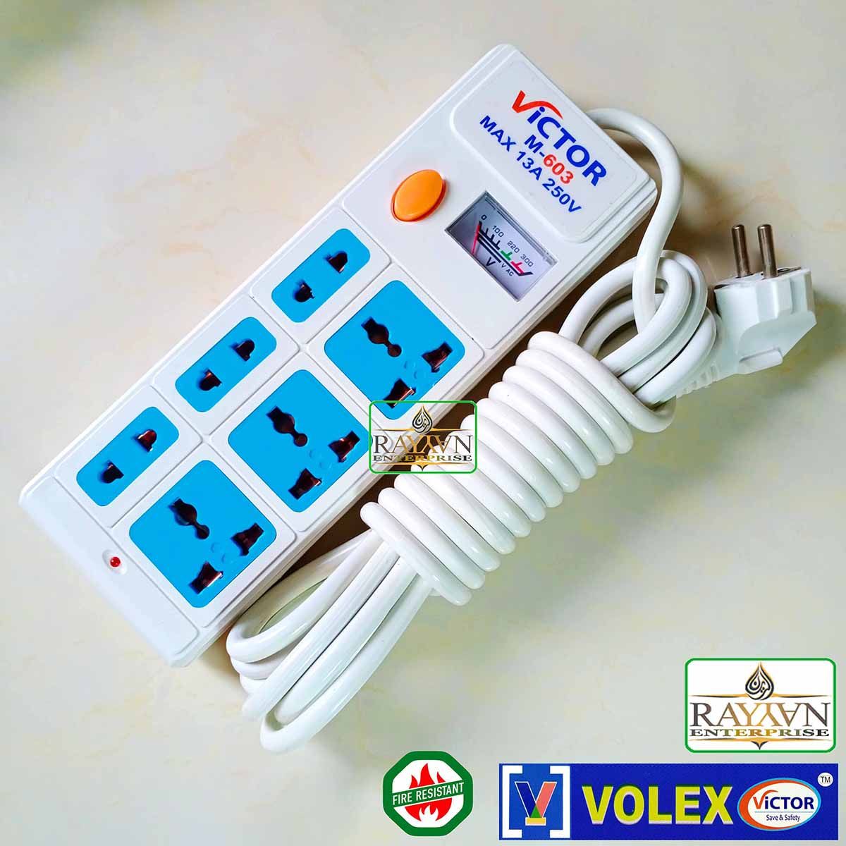 16 Feet=5M= Multiplug = V-603 (603) - Helmet