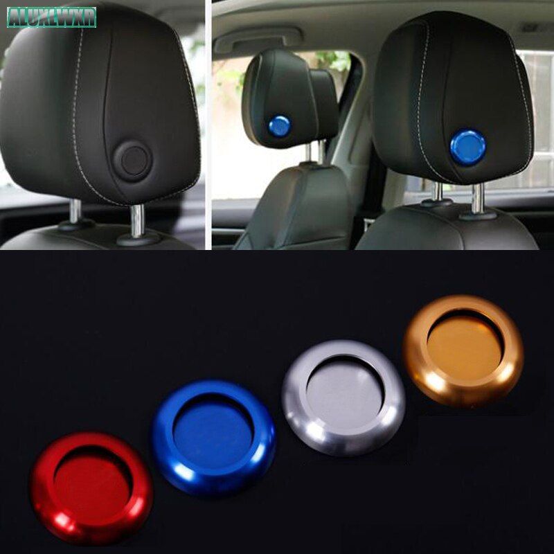 Car headrest adjustment button decorative cover car Accessories for volkswagen vw Tiguan MK2 touareg Atlas 2017 2018 2019 2020