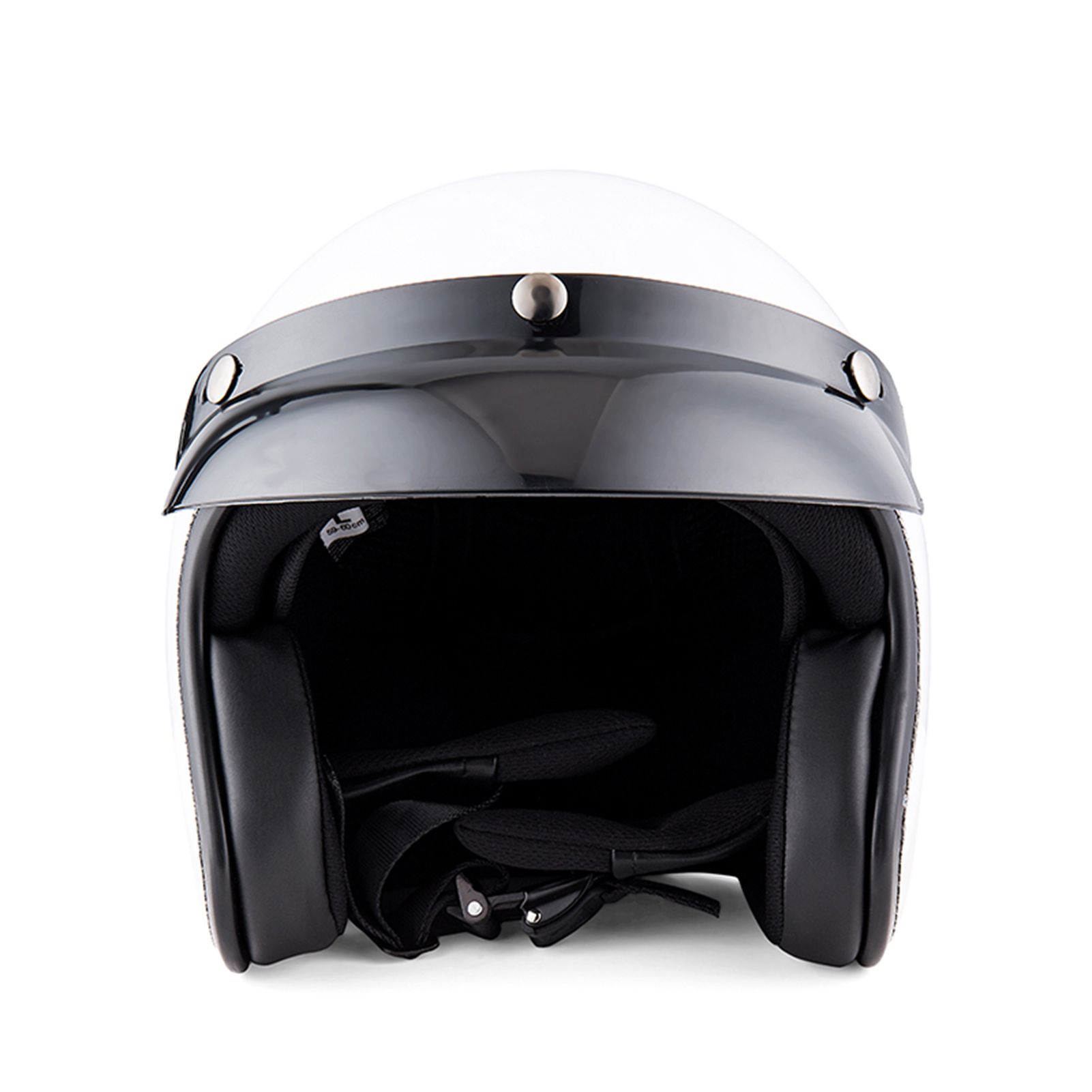 Vintage Unisex-adult Open Face Helmet Cruiser Motorcycles Cool Rider Equipment Four Seasons with Removable Visor Motorcycle Helmet