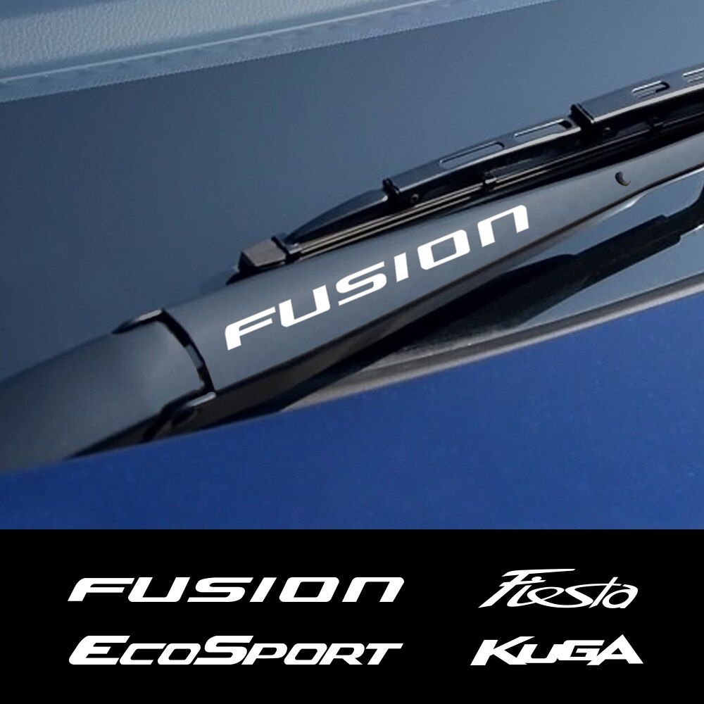 4PCS Car Window Wiper Stickers For Ford Fiesta Mondeo Fusion Explorer Escape Shelby Edge Ecosport Kuga Mustang Vinyl Accessories
