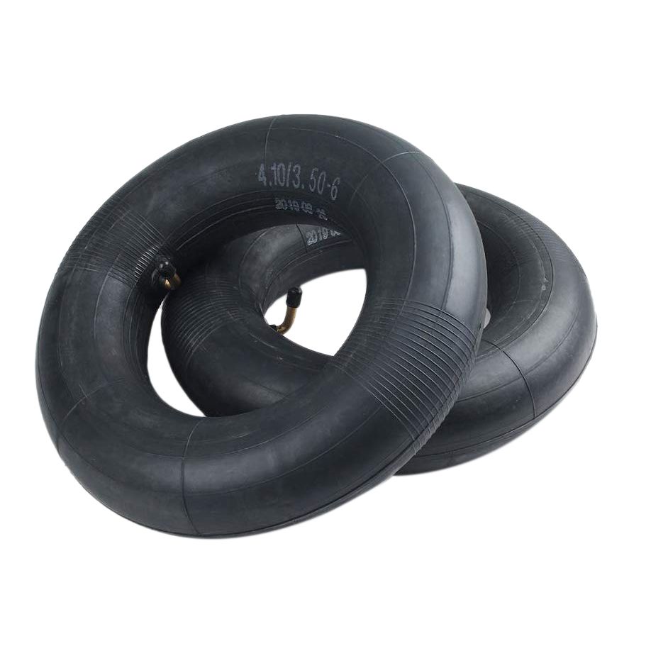 4.10/3.50-6 Replacement Inner Tube for Wheelbarrows Snow Blowers, Wagons, Carts, Hand Trucks, Lawn Mowers, Tractors and More, with TR87 Bent Metal Valve