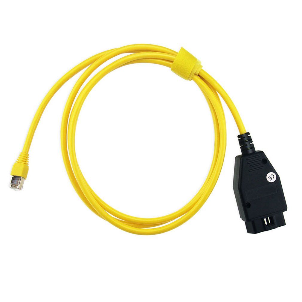 For Bmw Enet Ethernet To Obd Interface Cable E-Sys Icom Coding F-Series Black&Yellow