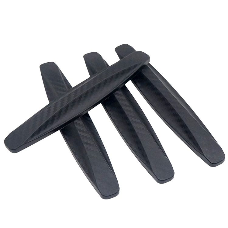 LOEN 4PCS Black Car Door Protector Soft Auto Door Guard Edge Corner Bumper Guard Buffer Molding Protection Strip Car Styling