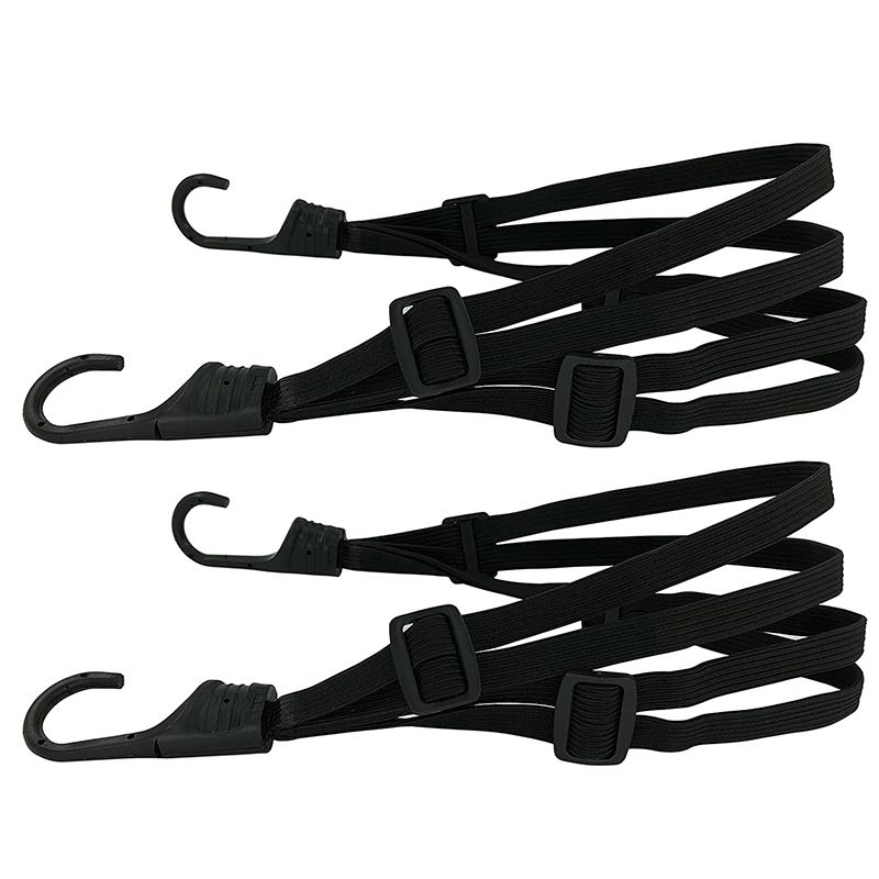 2Pcs Tension Luggage,Lashing Straps with Hooks and 4 Sliding Buckle,Lashing Strap Luggage Carrier for Bicycle Motorcycle