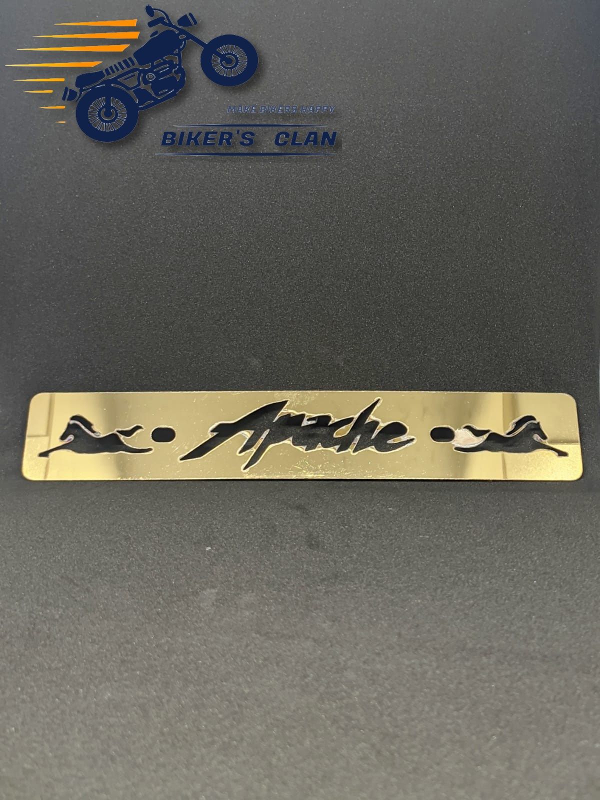 Apache RTR Name Plate Stainless Steel- Bike Number Plate Stainless Steel