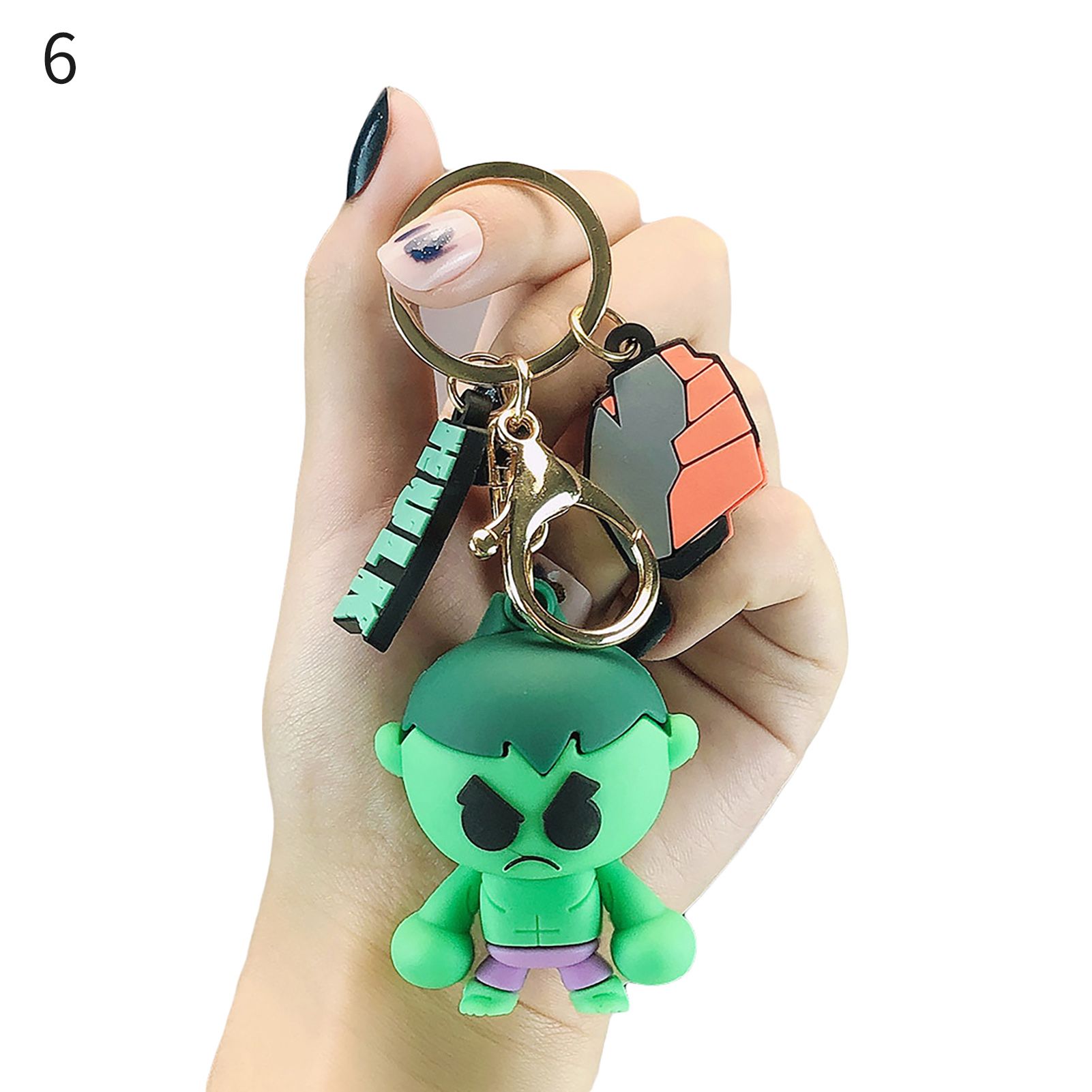 Phone Pendant Multi-purpose Scentless Cartoon Adorable Marvel The Avengers Backpack Pendant Toy for Decoration