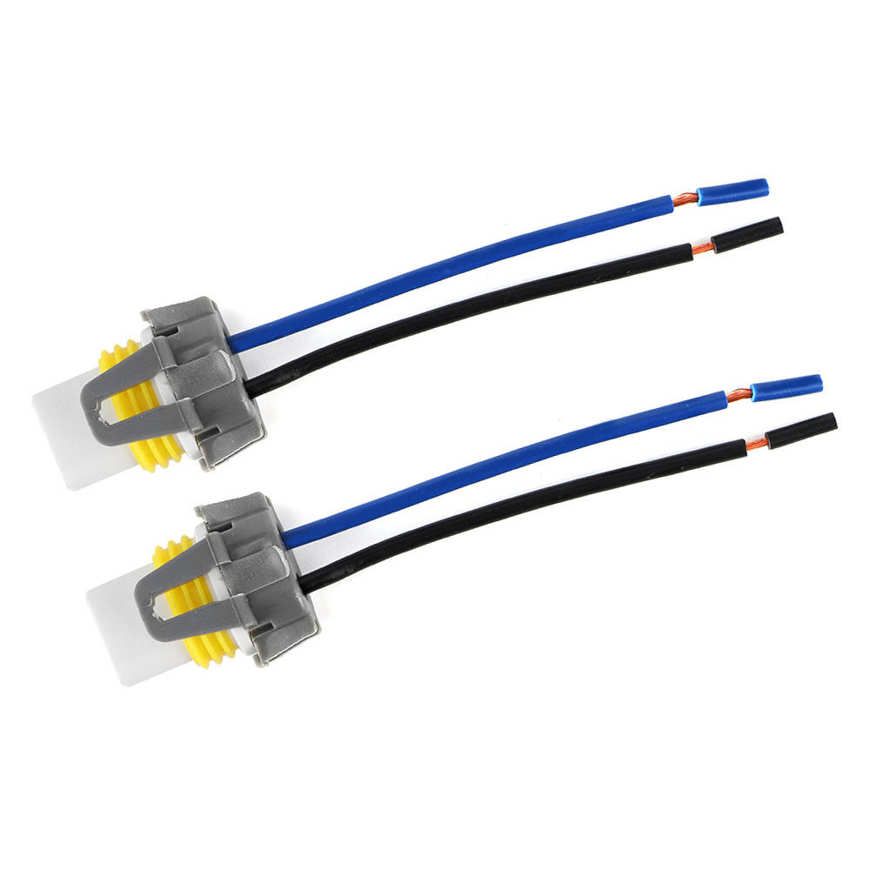 wiring harness connector 2 pcs 9005/9006/h10 universal adapter sockets wire for headlights fog light