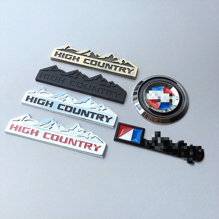 1 PCS 3D Metal HIGH COUNTRY Emblem Badge Logo Car STicker Body Decal For Jeep Chevy Chevrolet Silverado Car Styling