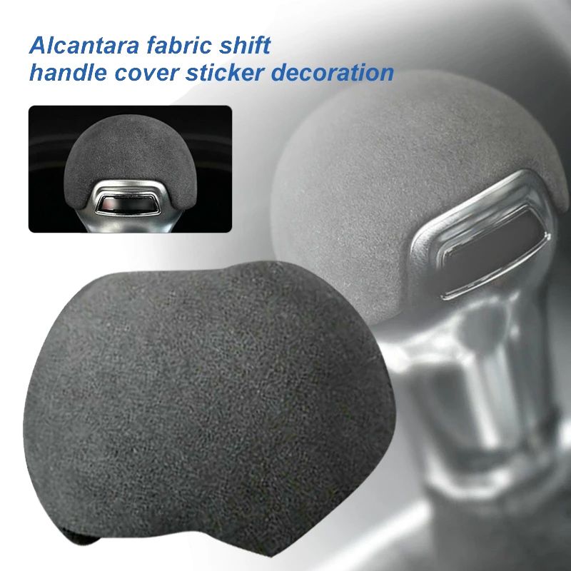 Car Alcantara Style Gear Shift Knob Cover Trim For-Audi A3 8V S3 2020 2019 2018 2017 2016 2015 2014
