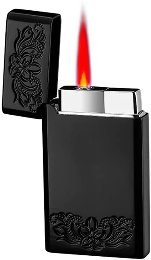 Jet Torch Portable Windproff Cigar Lighter Bootten Gas Refilling Lighter Adjustable Red Flame
