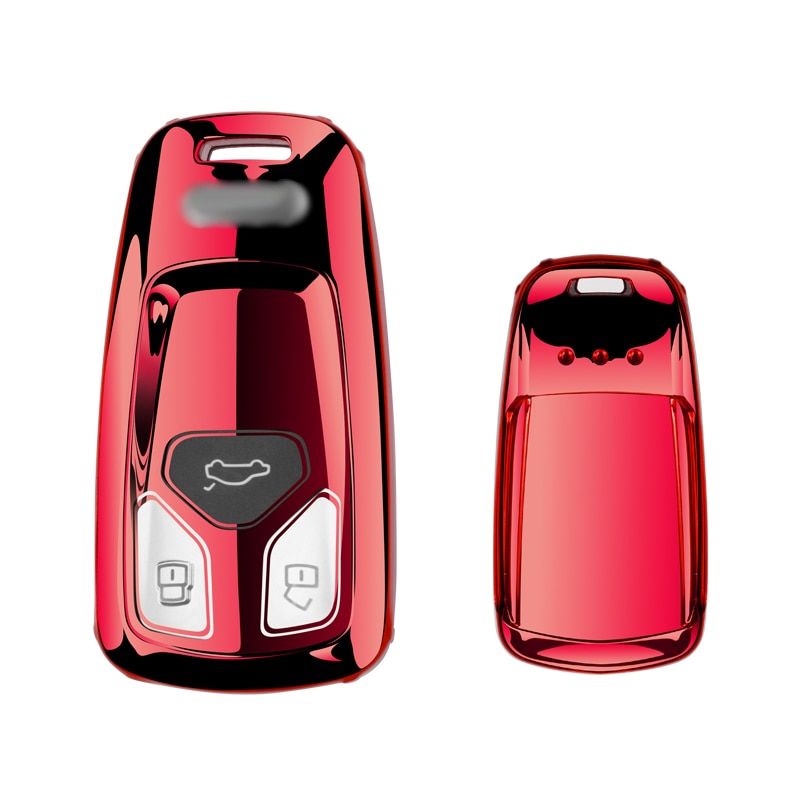Soft Tpu Car Remote Key Case Full Cover For Audi A4L A5 A6 S4 S5 S6 C6 B6 B7 B8 S7 TT TTS RS QT Coupe Roadster Protection Shell