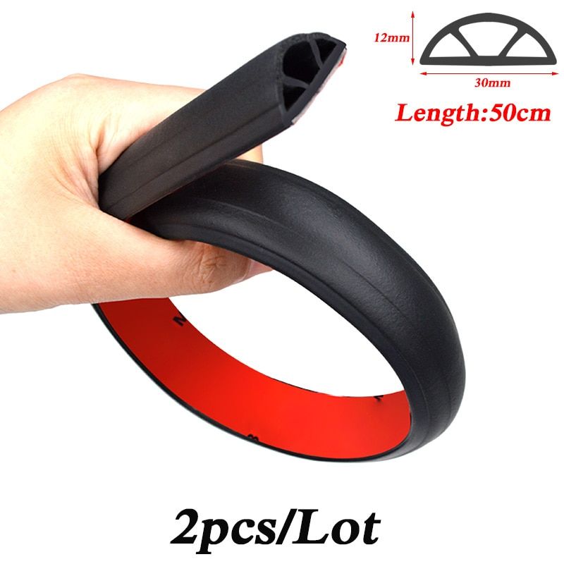 2Pcs Car Door Rubber Seal Strip Filler Weatherstrip Edge Rubber Sealing For B ar Protection Front Auto Door Sealant For Cars