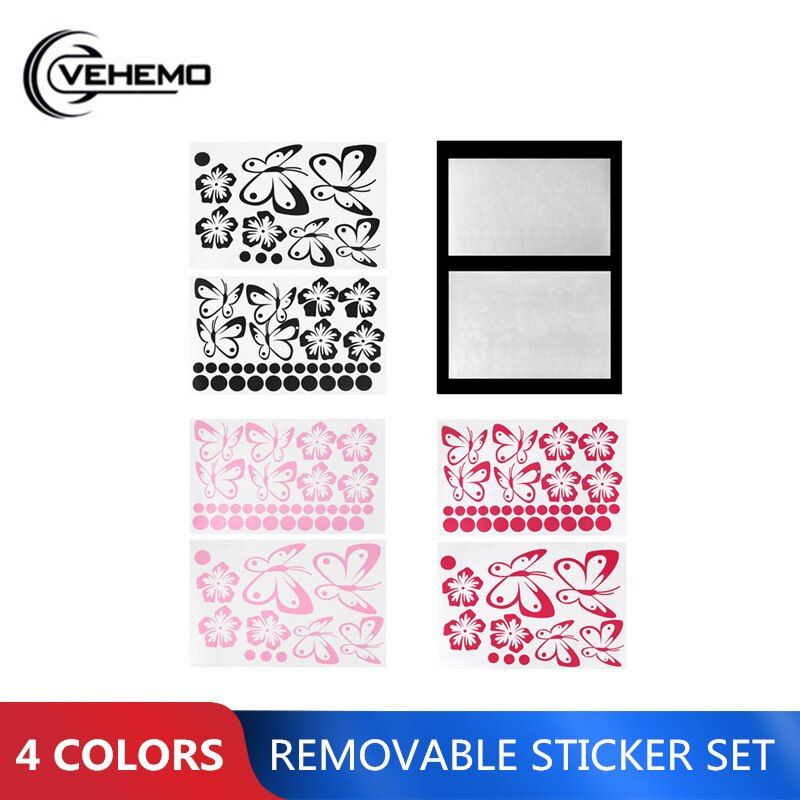 Vehemo Removable 3D Art Sticker Flower Butterfly Decal Decor Car Wall Living Room