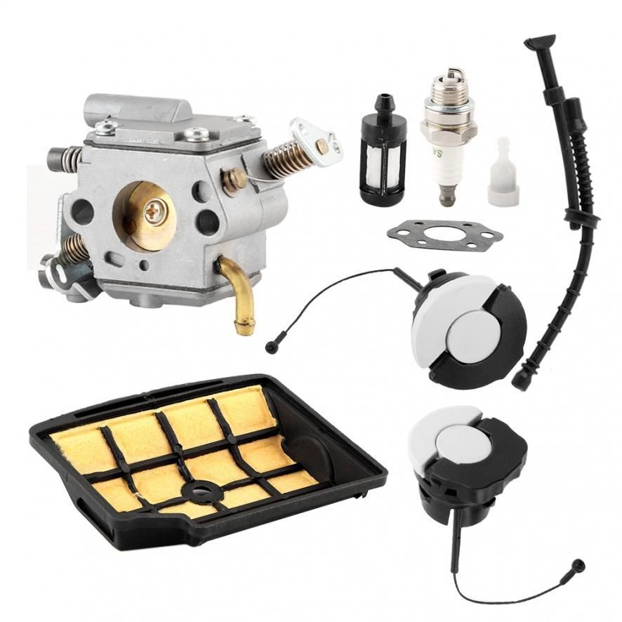 Aramox Carburetor Carb Kit Replacement Carb Fits for MS200/MS200T OE: 1129 120 0653, 11291200653