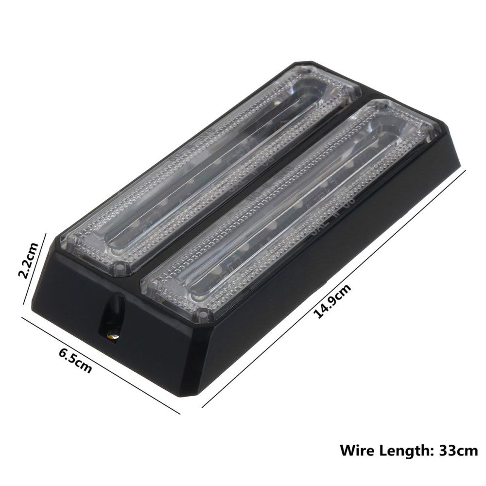 Motor-Market New Two Row 2x8LEDs Car Truck Trailer Side Indicated Lights Blue