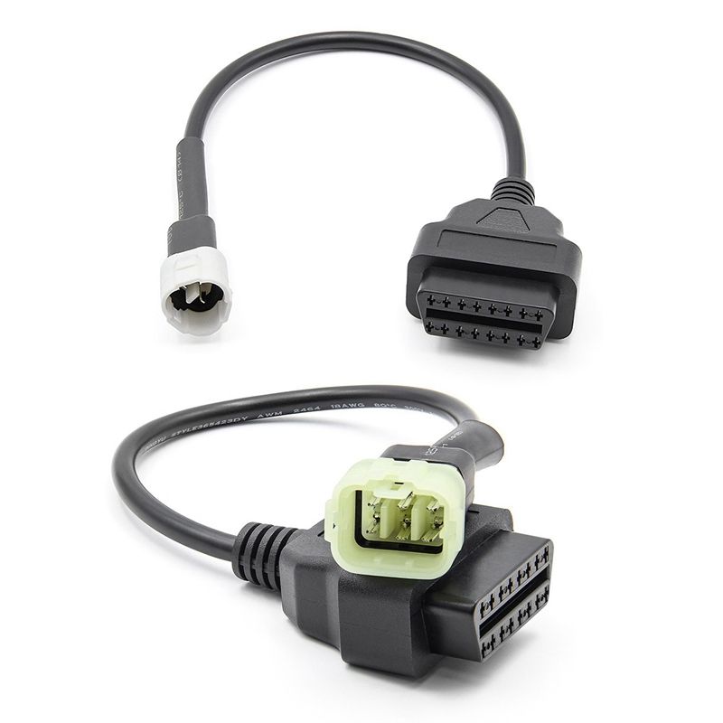 6 Pin to 16 Pin Adapter Cable OBD2 Engine Fault Diagnosis for KTM 1190 690 & OBD Motorcycle Cable for Yamaha 3 Pin