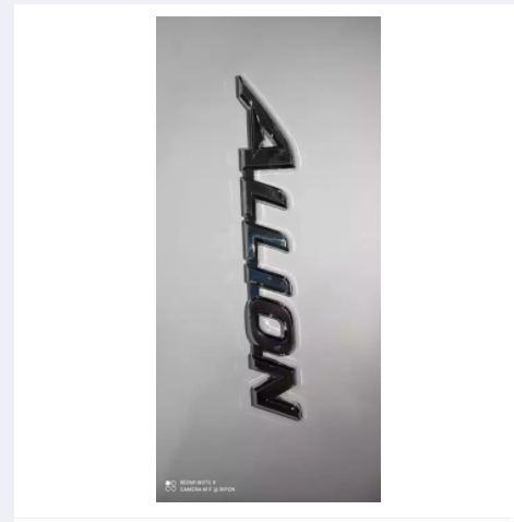 Car Monogram Logo ALLION Silver in color