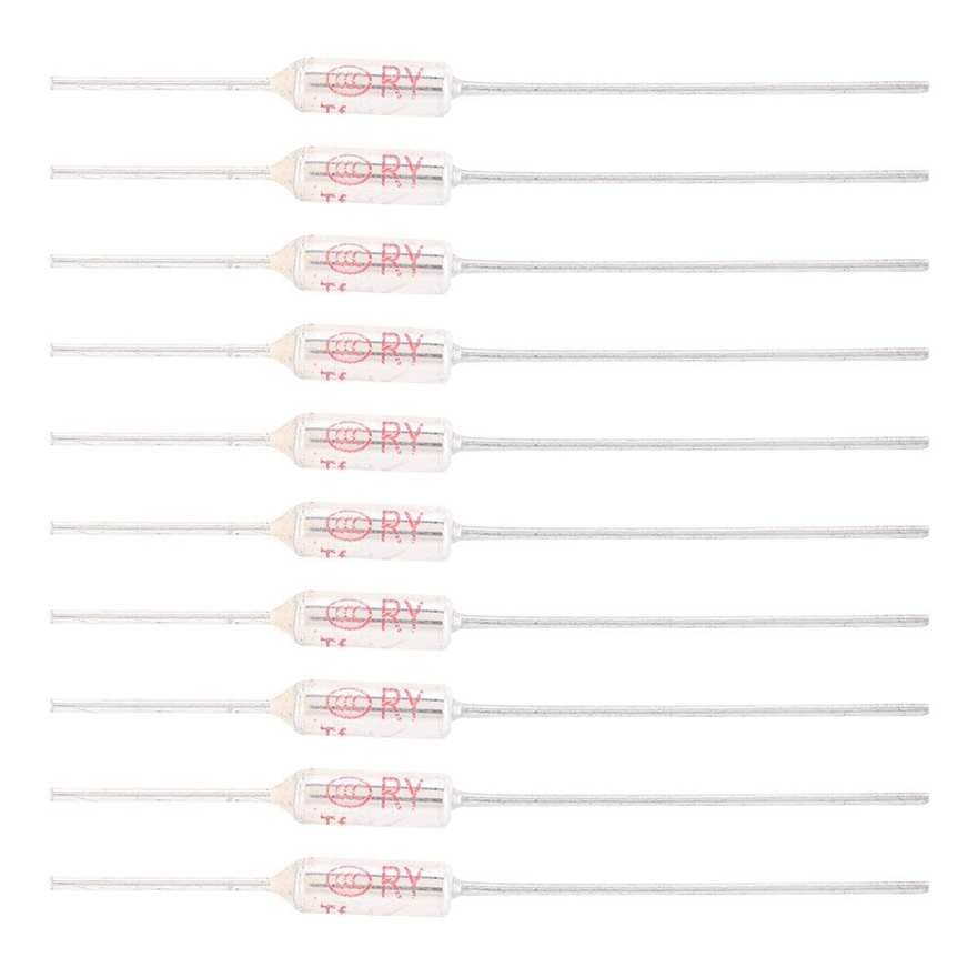 10pcs Metal Thermal Fuse Cutoff 250VAC 10A Temperature TF 72-250℃