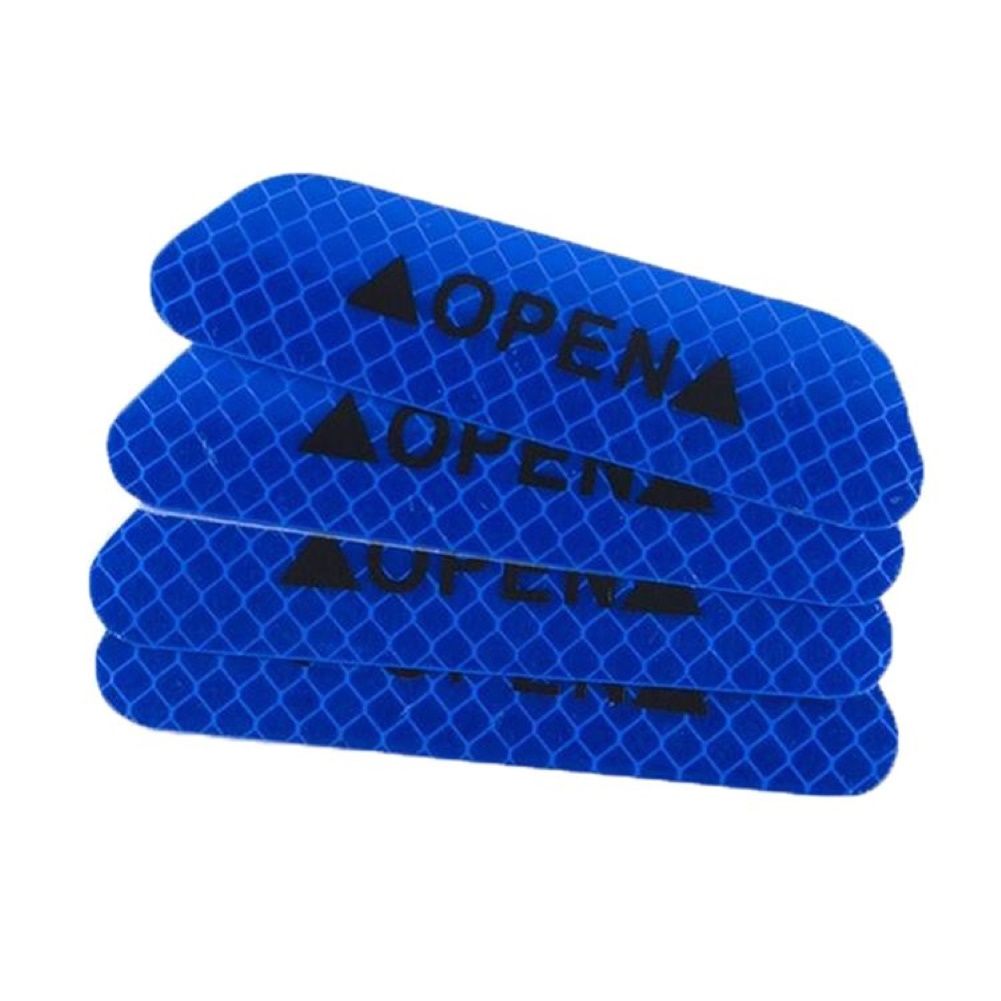 4Pcs Reflective Car Vehicle Open Door Safety Mark Warning Decals Sticker Decor