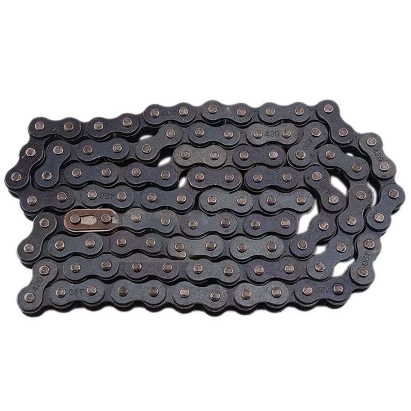 106-Link Chain Motocross Chain 420 Sprocket Chain ATV Set Chain Link Drive Chain for Motorcycle Motocross Motorbike