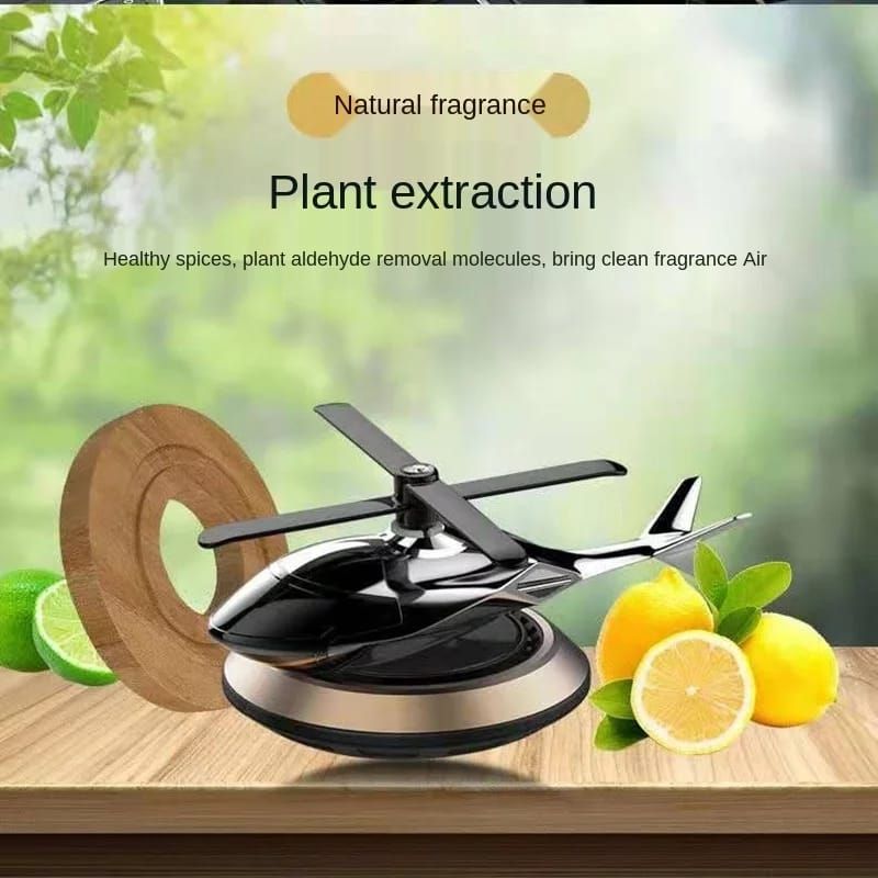Metal Solar Helicopter With Fragrance