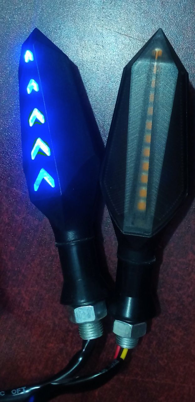2PCS LED Motorcycle Turn Signal Lights 12V Super Bright Indicator Moto Clignotant Blinker Daytime Running Light Lamp