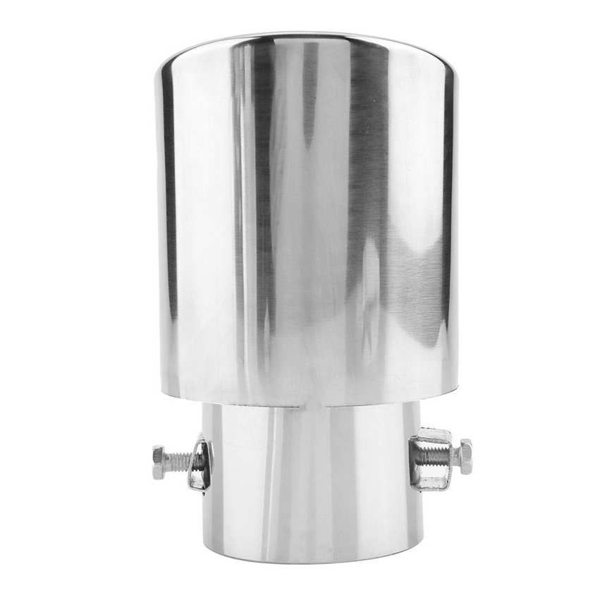 Car Exhaust Pipe Stainless Steel Tips Universal Straight For Rear Muffler Tip Tail Throat