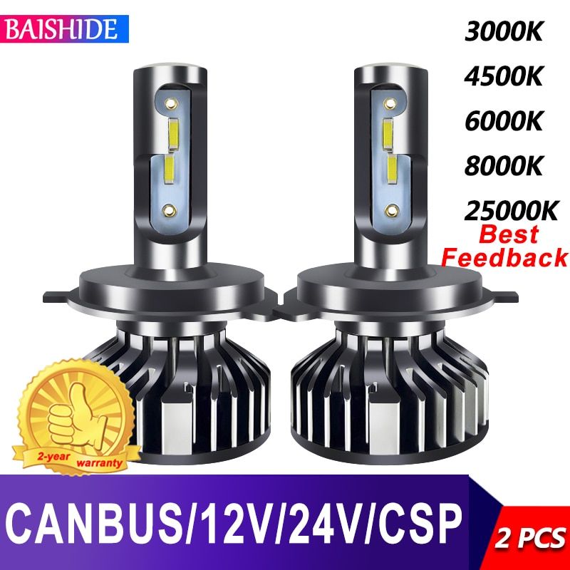 BAISHIDE Car Lights H4 LED CANBUS LED H7 20000LM H11 Lamp for Car Headlight Bulbs H1 H3 H9 9005 9006 HB3 HB4 Fog Light 12V 24V-H1