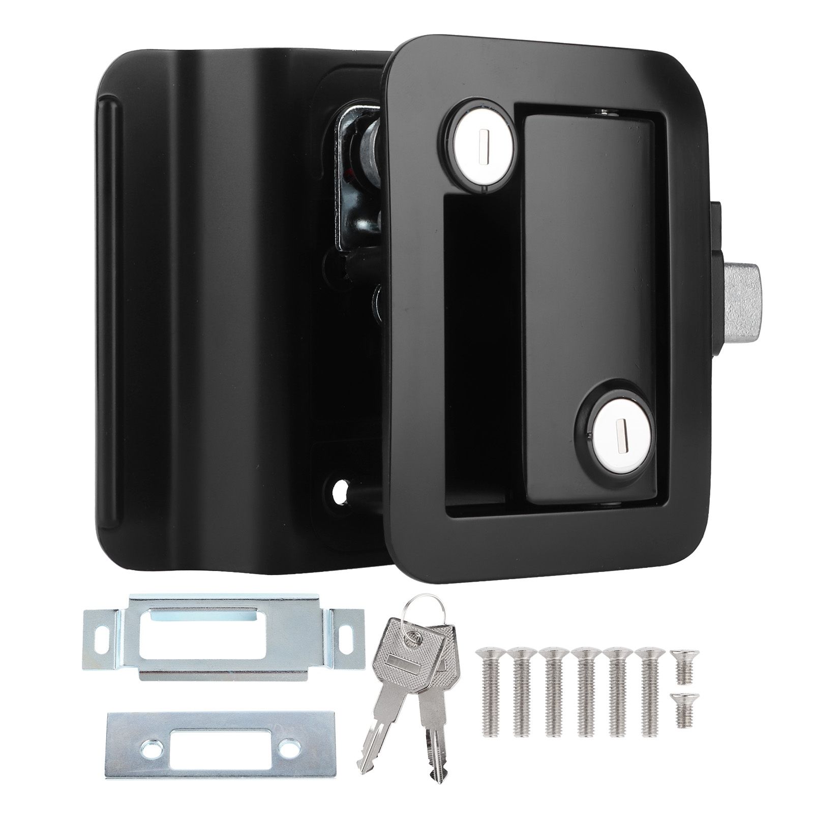 Himeng La RV Door Lock Entry Access Inside Outside Handle Knob Latch for Camper Cavaran