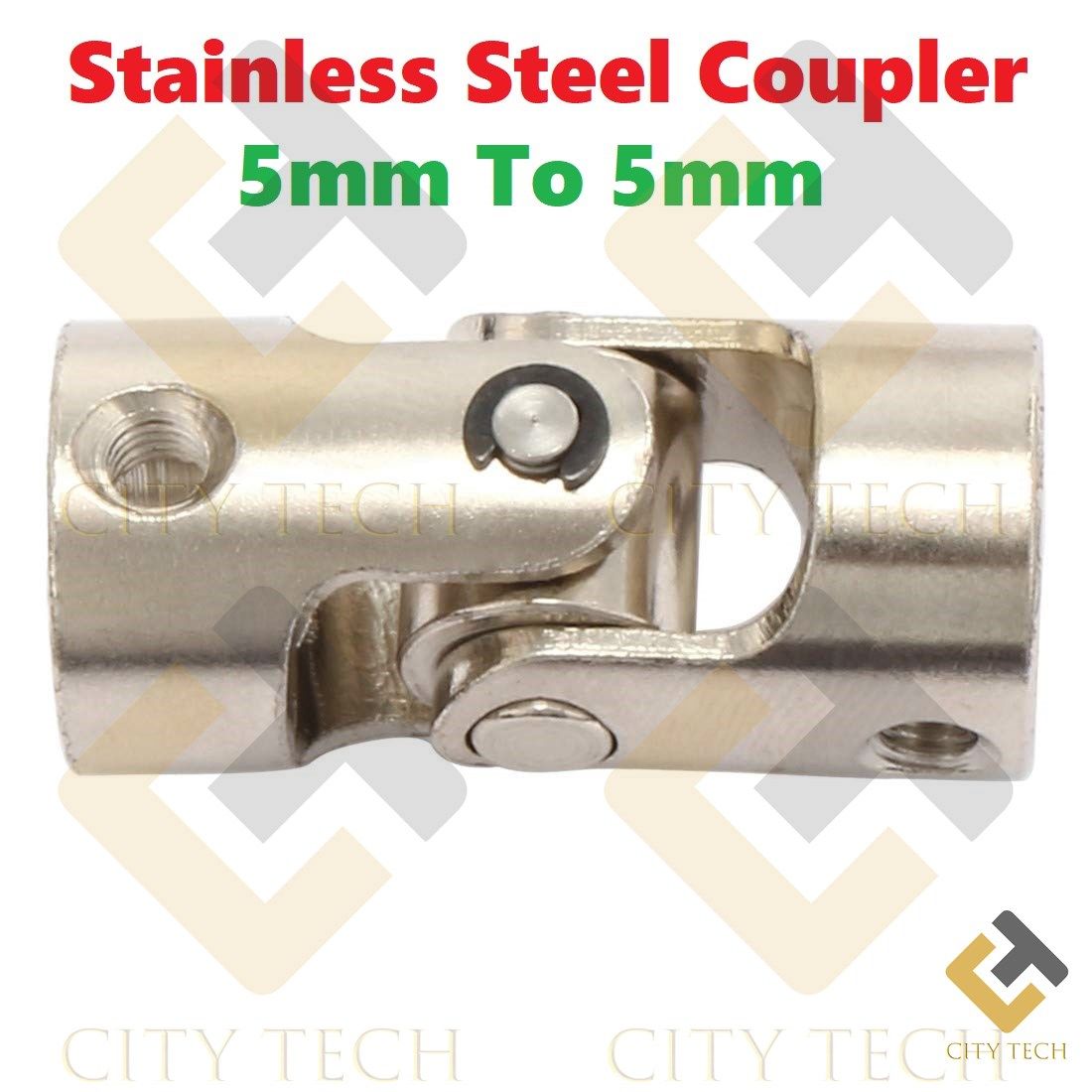 5-5mm Stainless Steel Coupler 5mm To 5mm Universal Joint Motor Shaft Coupling Connector For RC Boat Electric Toy Car 775 DC Motor DIY Lug Nuts & Accessories